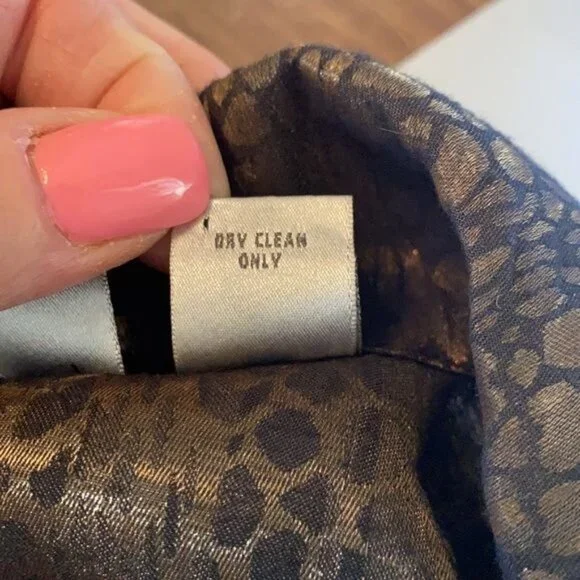 Chico's Animal Print Button Down Blouse - Picture 9 of 9